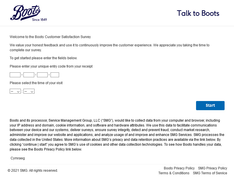 Talktoboots - Boots Customer Satisfaction Survey