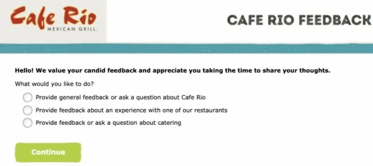 Cafe Rio Listens SMG Survey