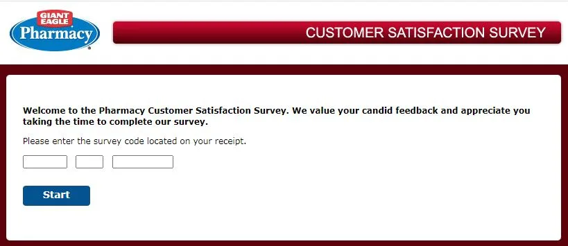 Giant Eagle Survey click NEXT to give your feedback